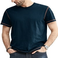 Niuer Muns T majice Kratki rukav Ljetni vrhovi kontrastna trim majica casual bluza posada pulover kraljevske