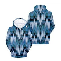 Nova jesenja 3D digitalni ispis džemper sa kapuljačom Creative PrintBlue XL