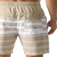 Muški Khaki Muns Swim Shorts Retro Ispravljen brzo suho lagane kratke hlače