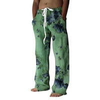 Entyinea muške hlače udobne joggers hlače pantalone jogging dno zeleni xxl