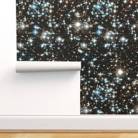 Swatch orie & Stick pozadina - Zvijezde Sparkle zvezdice Dark Galaxy univerzum Svemirski svemir Photo Plava maglica Crna prilagođena Pozadina u kašiku