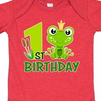 Inktastic 1. rođendan Prince Frog poklon baby bodysuit