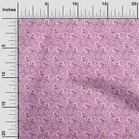 Onuone pamučno cambric lagana ružičasta tkanina Jakonska cvjetna diy odjeća za pretežnu tkaninu ispis