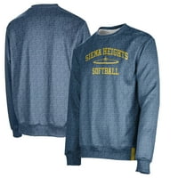Muške plave Siena Heights Saints Softball Ime Drop Crewneck Duks pulover