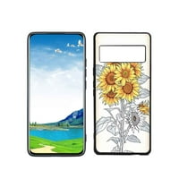 Kompatibilan sa Google Pixel Pro telefonom, suncokretove-cvijeće - CASE silikon zaštitnika za TEEN Girl