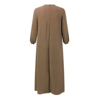 Ženska haljina Ženska haljina s dugim rukavima Vintage Pulover Abaya molitvene haljine za žene