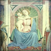 Stari majstori Djevica sa dječjim posterom Print Domenico Veneziano