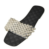 Ženske klizne sandale - otvoreni nožni modni novi stil casual prozračne ljetne plodni sandale crno-42