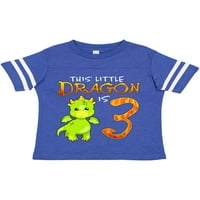 Inktastični zmaj 3rd rođendan - okretaj tri poklon majica malih dječaka ili majica mališana