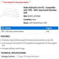 Komplet hidraulične linije - kompatibilan sa - Jeep Grand Cherokee Gas 2000