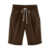 Yuwull Žene Ležerne prilike, labave vučne hlače, Hlastične pantalone sa visokim strukom Comfy Capri