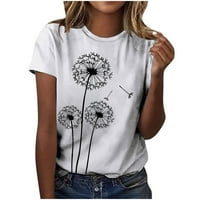 Ženski maslački grafički majice Teen Girls Slatke grafičke majice Trendy ljetna odjeća Vintage Tee vrhovi