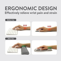 Jastučić za miša sa zglobom i tastaturom za ručni zglob set, ergonomski jastučići za miša za laptop