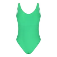 MAFYTYTPR Jedan kupaći kostim za žene čišćenja Ženska mrlja naborana Fluorescentna boja modni kostim