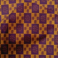 Onuone pamučna poplin tkanina Geometrijska i cvjetna blok tiskani tkaninski dvorište širom