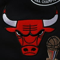 Muški Mitchell & Ness Black Chicago Bulls Champs Champs City Fleece Jogger Hlače