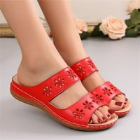 Modne dame ravne cvijeće papuče rimske stile proljeće i ljetne sandale