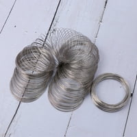 Čelični krug rolne krugove srebrne čelične žice zamrznuta žica na narukvice prstena žica poklon DIY