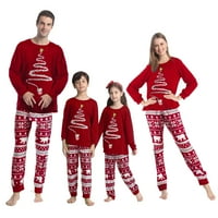 Porodična podudaranje pidžama postavljene božićne odrasle muškarci Žene djece za spavanje noćne odjeće na dugih rukava Panty casual pidžama, djeca-4t-5t