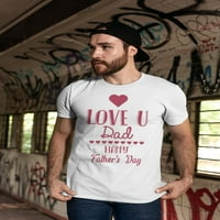 Ljubav u tata majica Men -spideals dizajni, muški 5x-veliki