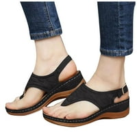 Sandaicd platforme sandale za žene sandale klinovi za žene višebojni klinovi ženske pete vezene papuče