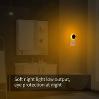 Okrugla inteligentna lampica senzora lampe za noć za djecu, spavaću sobu, kupatilo, dječji vrtić, stubište,