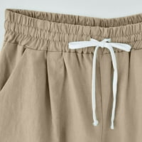 Binmer ženske kratke hlače tiskane pet bodova pamučne pantalone velike veličine povremene hlače Hlače