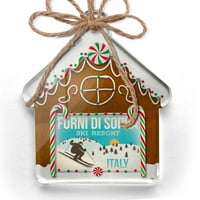 Ornament tiskan jednostranim firmom za skijalište za sopra - Italija Skijalište Christy Neonblond