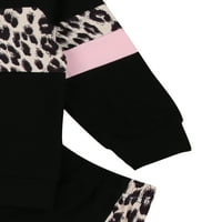 1-6Y jesen casual dječje djevojke odjeće za odjeću Leopard patchwork dugih rukava dugim rukavima vrhovi
