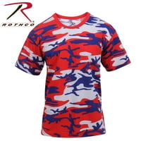 The majice Rothco obojene Camo, crveno bijelo plavo camo, s