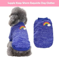 Zimska dugačka kućna odjeća za kućne ljubimce bez kopče štene prsluk različite veličine majica štenad