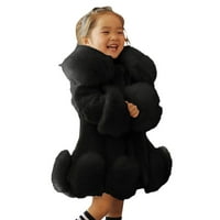 Dječja jakna za djevojke Jesen Zimska dječja dječja ovratnica Soild Jackets Topla vunena jakna kaputa