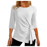 Fragarn ženski dugi rukavi Ljetne asimetrične T košulje casual vrhovi T majice Pulover TOPS T majice