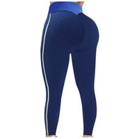 Oalirro joga hlače Žene ravne noge Atletski temminijski kontrolira plave udobne joge hlače za žene m