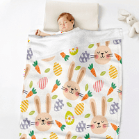 SOSTER BUNNY pokrivač s jastukom za ured, krevet, kauč izdržljivi bacači pokrivač uspona slatka zečja