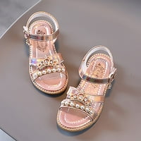Djevojke sandale ravne biserne dječje cipele velike djece cipele za plažu djevojke princeze cipele veličine