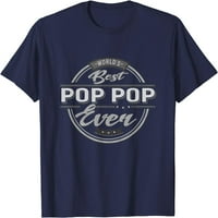 Vintage World's Best pop pop lompa poklons majica za muškarce