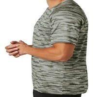 Muška vlaga-Wicking UV zaštita Moderna majica Camo Tee, srednje bijele boje