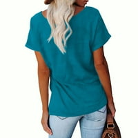 Ženske majice Ljetni vrhovi Jednostavne srčane grafičke košulje izreke kratkih rukava za odmor casual bluza Zahvalan tee