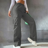 Ženske hlače Beze manje visoke struk široke noge ravno opušteno u obliku ležerne hlače