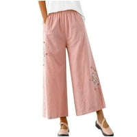 Kayannuo ženske hlače zasebne pantalone za žene za žene hlače za žene Ležerne ljetne elastične visoke