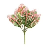 Nbuala lažni ukras lišća Plastični veštački biljci umjetni eukaliptusni list vjenčani bouquet stolni