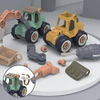 Izađite na igračke za djecu Diy Montažne igračke Građevinske kamione za obrazovne igračke za učenje za dječake i djevojke Vozila Pokloni