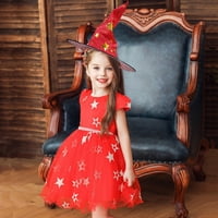 Noć vještica za djevojke Dječji djevojke Dječje haljine + šešir za ples princeza Halloween haljina djevojka