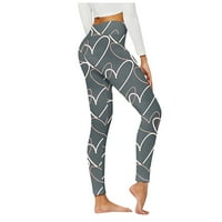 Levmjia ženske plus veličine duge hlače za čišćenje ženskih ležernih otisnih joga hlača visoke struk