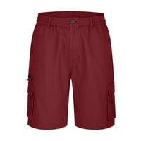 Amidoa Cargo Shorts Muškarci Veliki visoki povremeni premium Twill Multi džepovi Thats Classic Fit Elastic