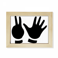 Dvije pet gesta obrisa uzorak Desktop Foto okvir Slika umjetnosti ukras slikarstvo