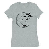 Mjesec i šišmiši Ženske majice sive majice