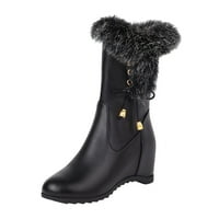 Kali_store čizme za žene Ženske vodootporne čizme za snijeg zima topla vanjska obuća crna, 7