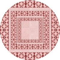 Ahgly Company u zatvorenom okruglom uzorkovima Valentine Crvene prostirke, 8 'krug